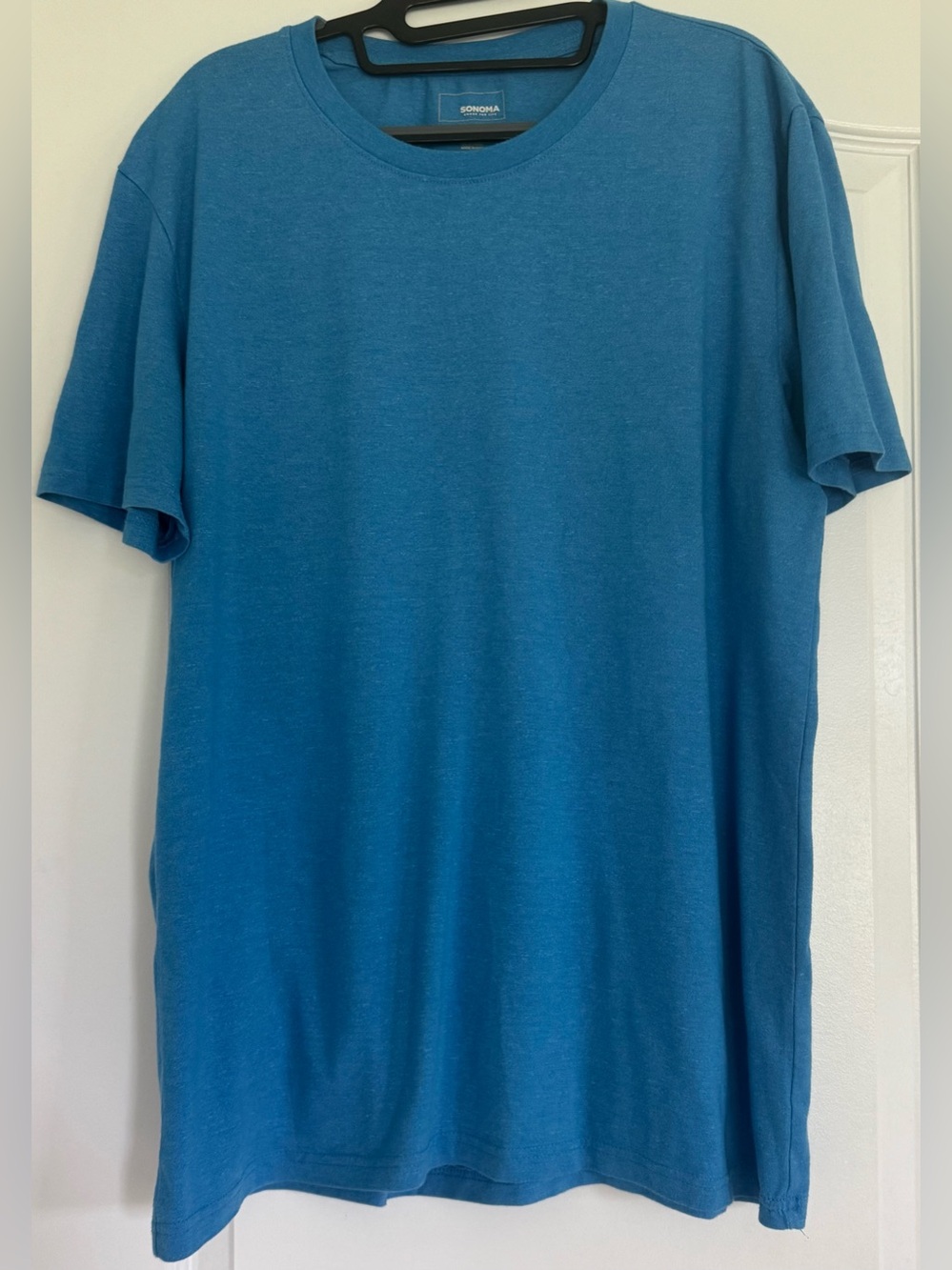 Sonoma Goods For Life Blue Short Sleeve Tee Shirt Size Large Casual Basic Top